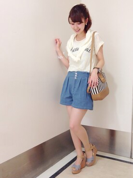 みっきーさん（レディース・158cm）の夏コーディネート