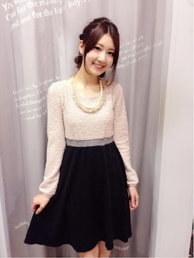 「フィット&フレア」｜みっきーさん（レディース・158cm）の秋コーディネート