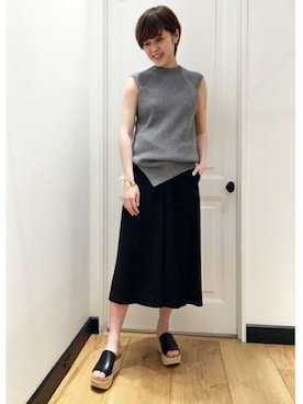 「スカーチョ」｜NARUさん（レディース・158cm）の春コーディネート