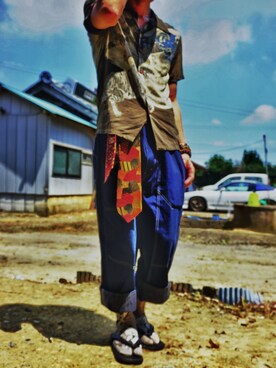 草野 龍之真さんの（Yves Saint Laurent | イヴサンローラン）を使ったコーディネート