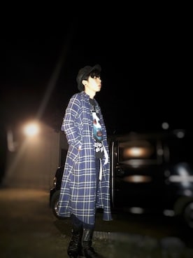 「茨城スナップ」｜「アイテム（帽子）」を使った、草野 龍之真さん（メンズ・167cm）の秋コーディネート