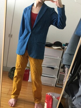 「VOO（ヴォー）のアイテム（ジャケット/アウター）」を使った、ふじたさん（メンズ・175cm）の夏コーディネート