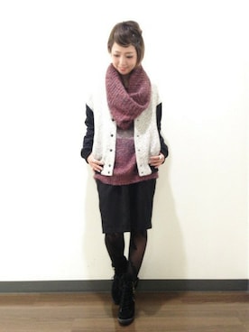 HIROSE/HAREさん（レディース・157cm）の冬コーディネート
