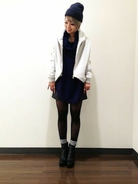 HIROSE/HAREさん（レディース・157cm）の冬コーディネート