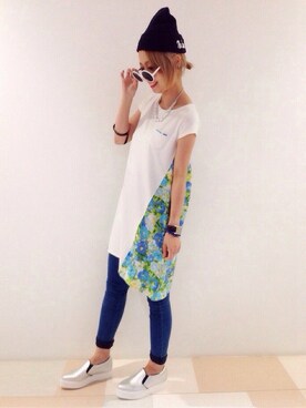 HIROSE/HAREさん（レディース・157cm）の夏コーディネート