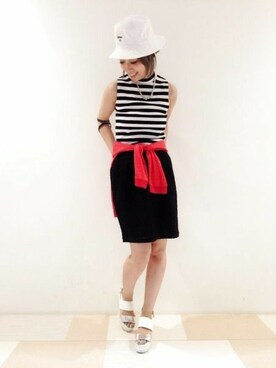 HIROSE/HAREさん（レディース・157cm）の夏コーディネート