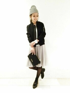 HIROSE/HAREさん（レディース・157cm）の冬コーディネート