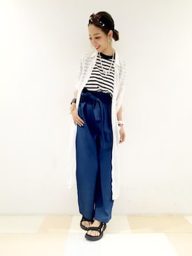 HIROSE/HAREさん（レディース・157cm）の夏コーディネート