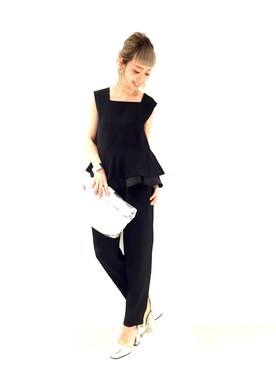 「HARE（ハレ）のアイテム（オールインワン・サロペット）」を使った、HIROSE/HAREさん（レディース・157cm）の春コーディネート
