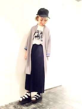 「HARE（ハレ）のアイテム（ピアス（両耳用））」を使った、HIROSE/HAREさん（レディース・157cm）の春コーディネート