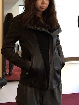 「Mackage（マッカージュ）のアイテム（ジャケット/アウター）」を使った、boopさん（レディース・156cm）の冬コーディネート