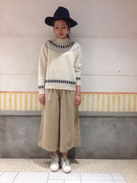 「ハットコーデ」｜s...aiさん（レディース・159cm）の秋コーディネート