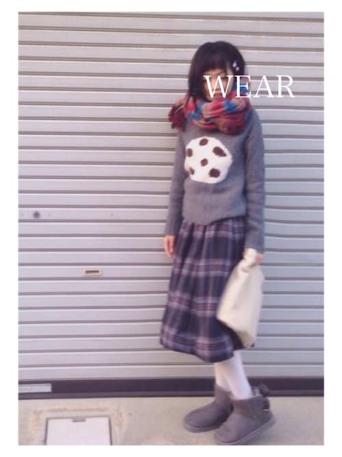 【美品】ビュルデサボン 菊池亜希子 豆大福ニットプルオーバー セーター ウール 美品】ビュルデサボン 菊池亜希子 豆大福ニットプルオーバー