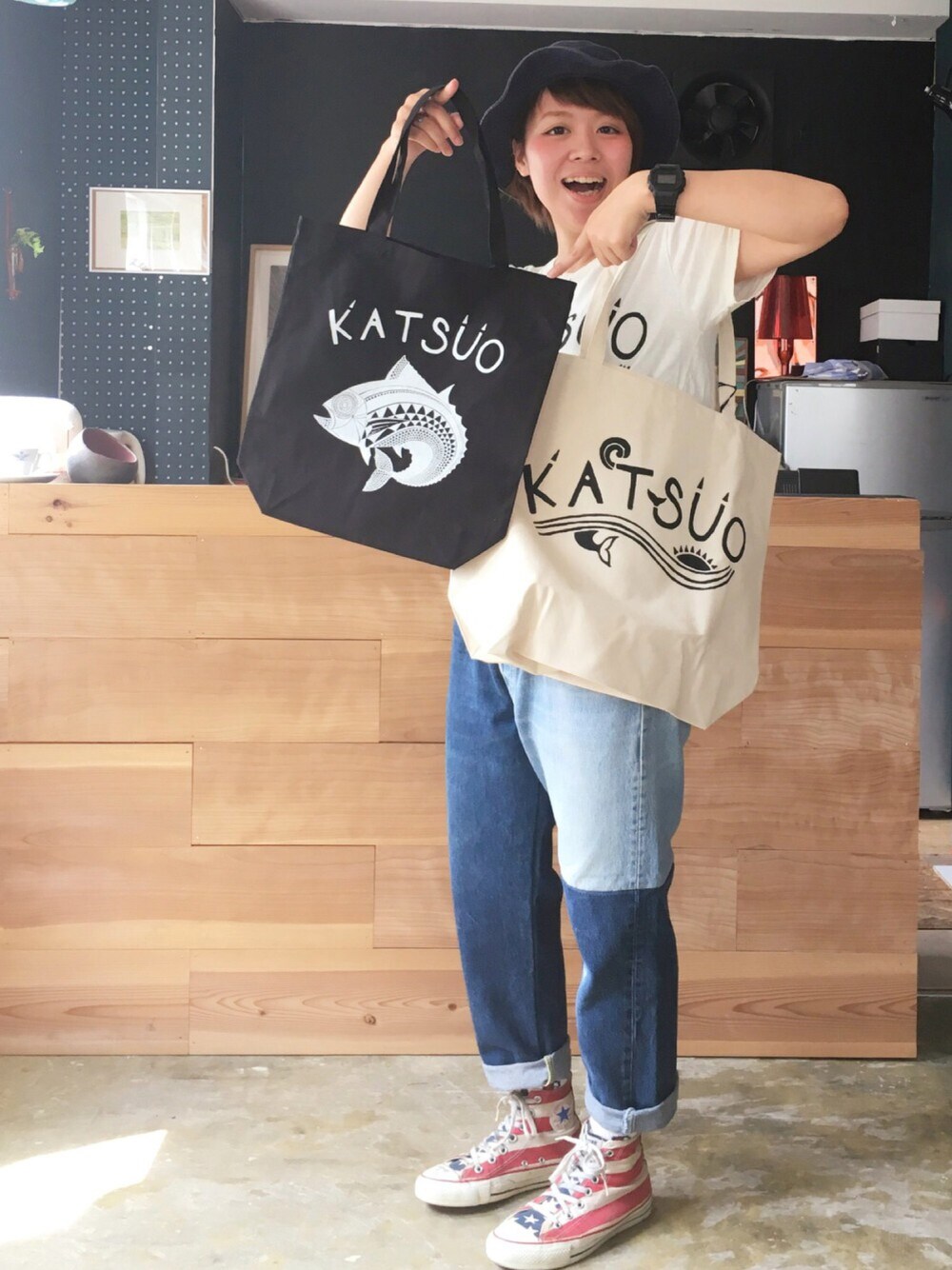 「melpleのアイテム（トートバッグ、その他）」を使った、あすまるさん（レディース・157cm）の夏コーディネートの1枚目の写真
