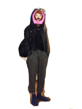 「ROPE' PICNIC（ロペピクニック）のアイテム（ライダースジャケット）」を使った、mayaさん（レディース・163cm）の春コーディネート
