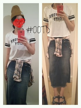 「マキシ」｜「アイテム（帽子）」を使った、elyさん（レディース・171cm）の夏コーディネート