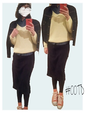 「ニットアップ」｜「アイテム（帽子）」を使った、elyさん（レディース・171cm）の冬コーディネート