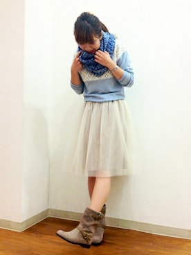 ikka KASHIWA STAFFさん（レディース・170cm）の冬コーディネート