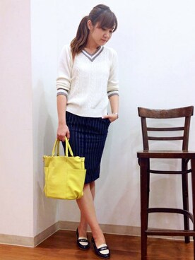 ikka KASHIWA STAFFさん（レディース・170cm）の冬コーディネート