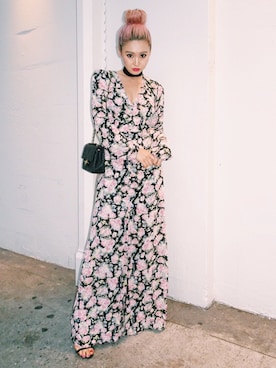 「VidaKushのアイテム」を使った、HarunaYokotaさん（レディース・160cm）の春コーディネート