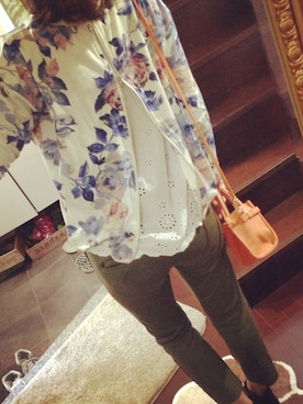 「ぺプラム」｜「アイテム（スウェット）」を使った、my clozette owner c♡さん（レディース・163cm）の春コーディネート