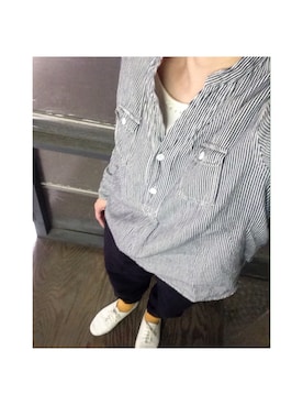 「白いスニーカー」｜「アイテム（その他シューズ）」を使った、yocchi*さん（レディース・152cm）の春コーディネート