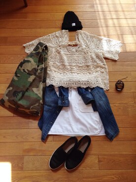 ここさん（レディース・161cm）の秋コーディネート