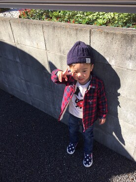 「babygap」｜「アイテム（その他トップス）」を使った、joeさん（キッズ・90cm）の秋コーディネート