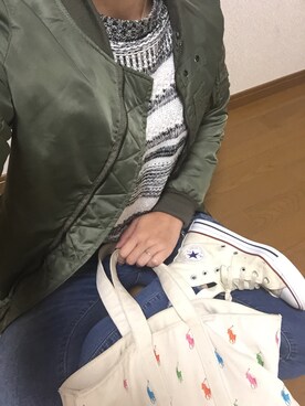 「SELECT.（セレクト）のアイテム（パンツ）」を使った、joeさん（レディース・161cm）の冬コーディネート
