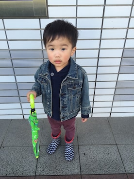 「babygap」｜「アイテム（レインシューズ）」を使った、joeさん（キッズ・90cm）の冬コーディネート