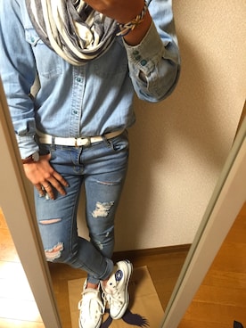 「stradivarius（ストラディバリウス）のアイテム」を使った、joeさん（キッズ・90cm）の春コーディネート