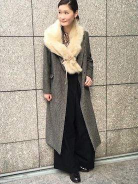 「UNKNOWN.（アンノウン）のアイテム」を使った、JOURNAL STANDARD LADY'S 心斎橋店　スタッフさん（レディース・168cm）の冬コーディネート