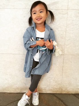 mikixhanaさん（キッズ・100cm）の秋コーディネート