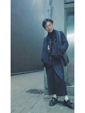 「GLOBAL WORK（グローバルワーク）のアイテム（その他アウター）」を使った、Trevor Tamさん（メンズ・170cm・20代）の冬コーディネート