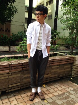 「gray」｜「アイテム（その他）」を使った、陳捲毛さん（メンズ・170cm）の夏コーディネート
