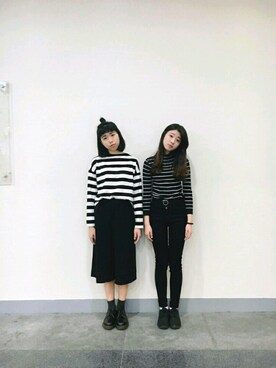 「school」｜「アイテム（その他シューズ）」を使った、Vinciさん（レディース・166cm）の冬コーディネート