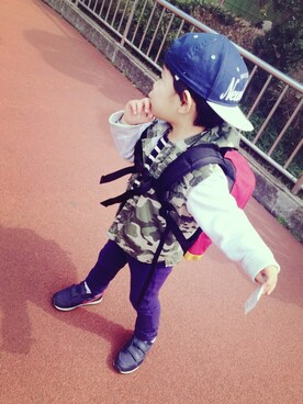 chiiiikenさん（キッズ・90cm）の春コーディネート