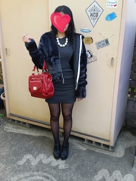 「LIVE」｜「アイテム（その他アウター）」を使った、凡짱さん（レディース・152cm）の秋コーディネート