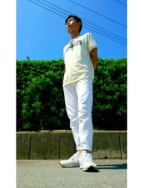 「ユナイテッドアローズ」｜「アイテム（スウェット）」を使った、ユウキさん（メンズ・170cm）の夏コーディネート