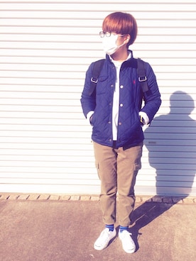 「CONVERSE（コンバース）のCONVERSE コンバース ジャック パーセル / JACK PURCEL（スニーカー）」を使った、さまらぁ〜さん（レディース・159cm）の冬コーディネート
