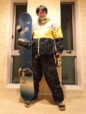「スノーブーツ」｜「アイテム（その他アウター）」を使った、がわっちさん（メンズ・181cm）の冬コーディネート