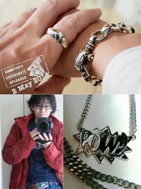 「Abercrombie&Fitch（アバークロンビーアンドフィッチ）のアイテム（マウンテンパーカー）」を使った、がわっちさん（メンズ・181cm）の春コーディネート