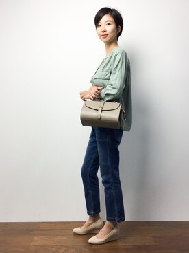 「C.ali（カリ）のアイテム」を使った、motoko yamamotoさん（レディース・163cm）の春コーディネート
