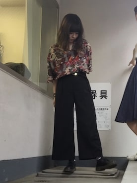 「ラルフローレンシャツ」｜「アイテム（ブーツ）」を使った、유 uka さん（レディース・160cm）の夏コーディネート