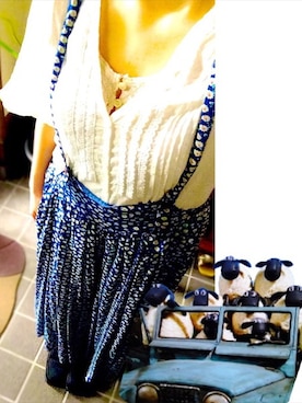 「hunch（ハンチ）のアイテム（サロペット/オーバーオール）」を使った、人間のぽーんさん（レディース・148cm）の秋コーディネート