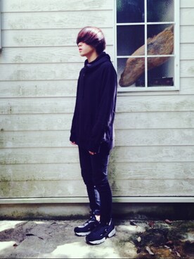 黒パーカー のメンズ人気ファッションコーディネート ユーザー その他ユーザー Wear