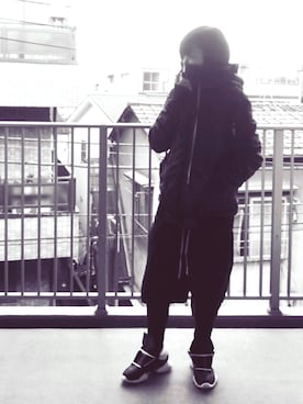 「DRKSHDW by RICK OWENS（ダークシャドウ バイ リックオウエンス）のアイテム（ブルゾン）」を使った、7070さん（レディース・162cm）の春コーディネート
