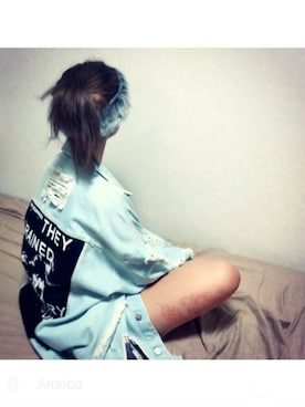 「MISBHV（ミスビヘイブ）のアイテム（デニムジャケット）」を使った、7070さん（レディース・162cm）の秋コーディネート