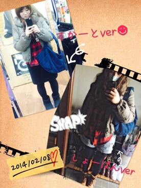ぁぃのすけさん（レディース・153cm）の冬コーディネート