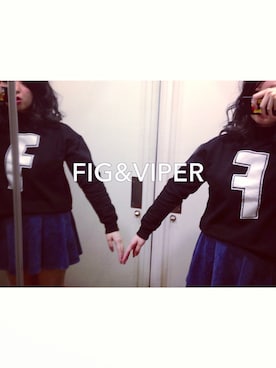 「FIG&VIPER（フィグアンドバイパー）のアイテム（スウェット）」を使った、ぴざかなこさん（レディース・167cm）の秋コーディネート